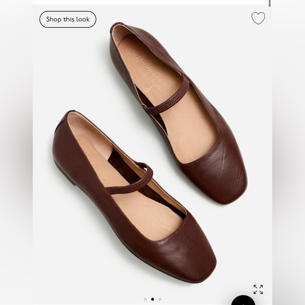 Greta Ballet Flat in Chocolate Raisen